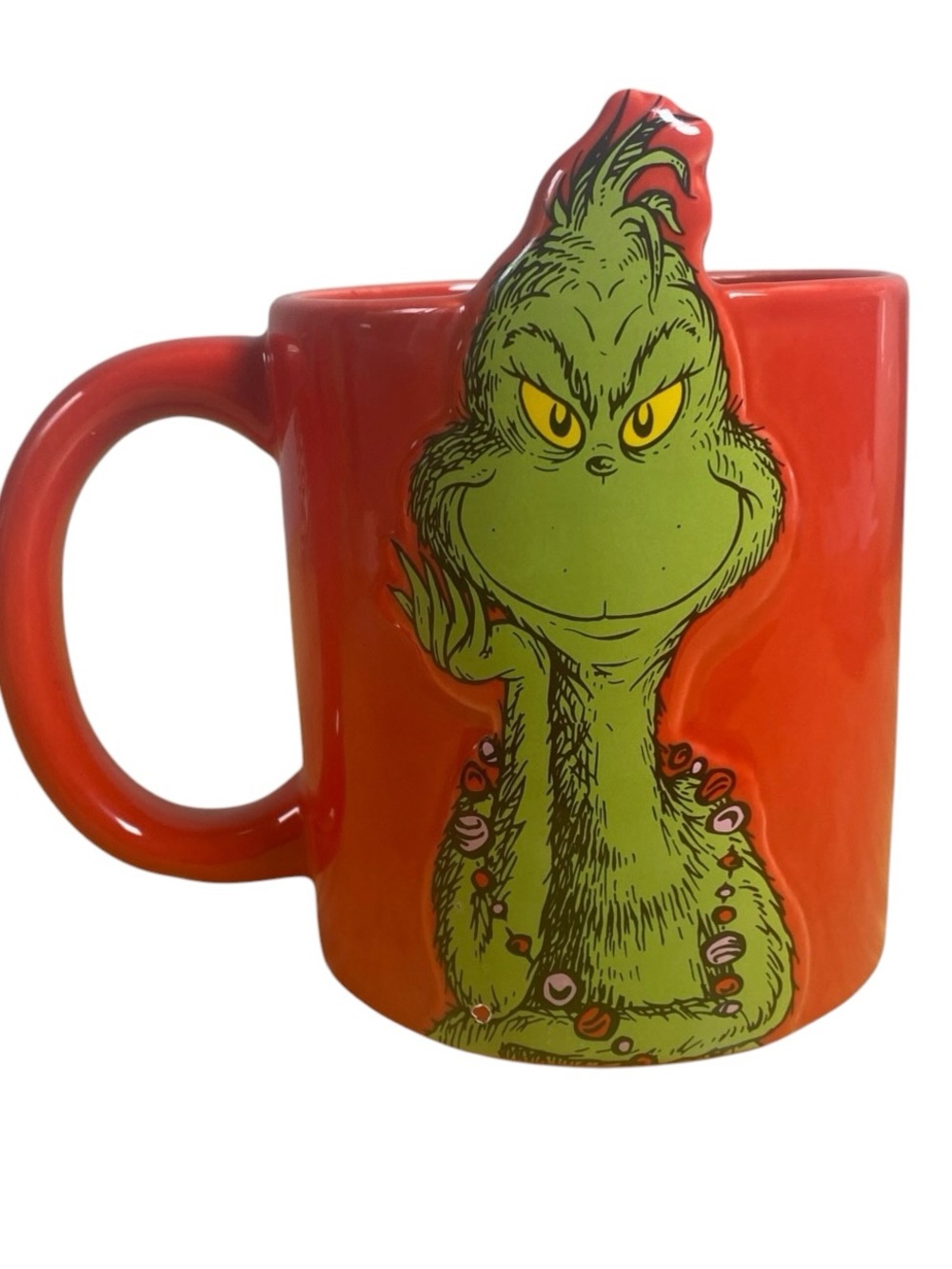 The Grinch Christmas Mugs Dr. Seuss Holiday Gift Ceramic set of Two New